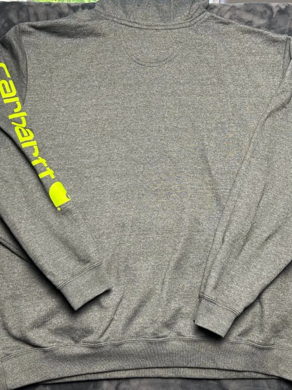 Carhartt Loose Fit Men’S Hoodie Sweatshirt 2Xl Dark Heather Gray Logo Fleece
